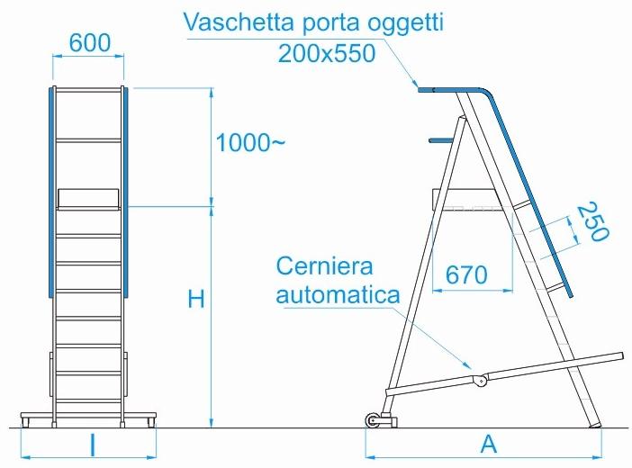 Frigerio Carpenterie Профессиональная сценическая лестница sun-id-1400865 - Вид №4