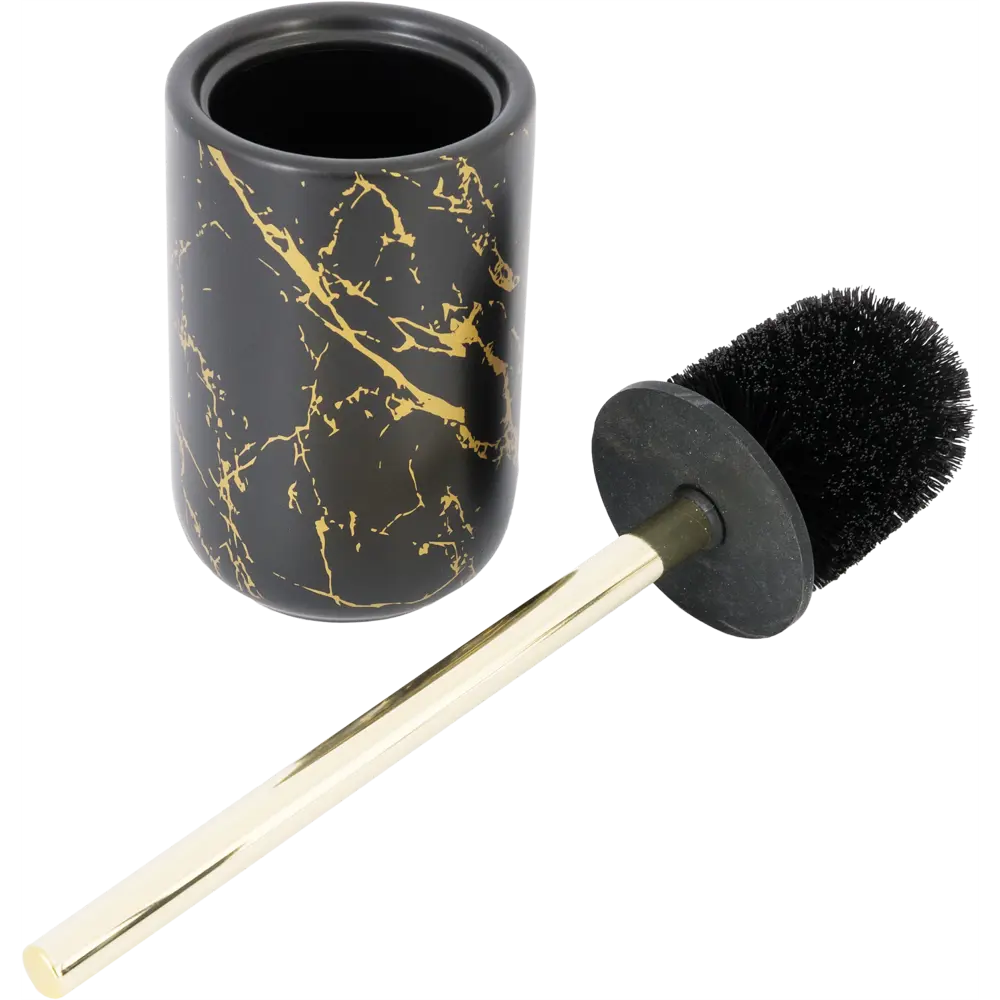Ершик для унитаза VIDAGE Marmo Nero - керамический комплект в черном цвете 89710242 STLM-0079842 - Вид №2