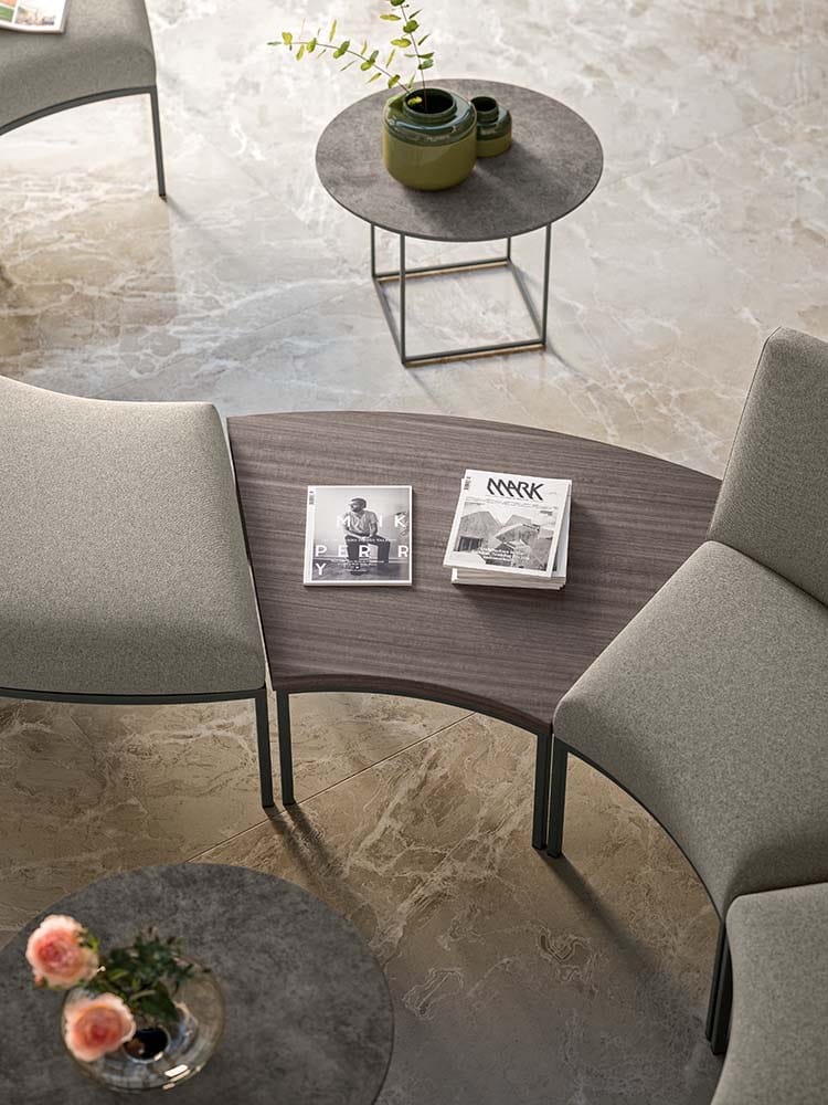 Изогнутый диван из ткани Quadrifoglio Group Design Living ARCH-00130279 - Вид №3