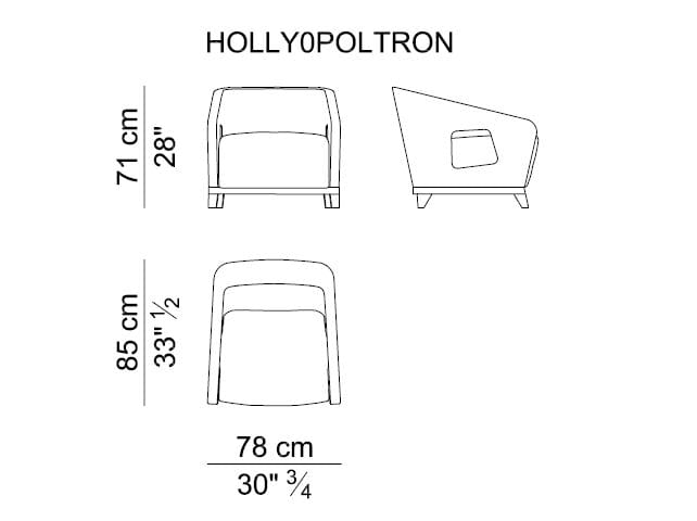 Тканевое кресло с подлокотниками i 4 Mariani Холли ARCH-00147762 - Вид №2