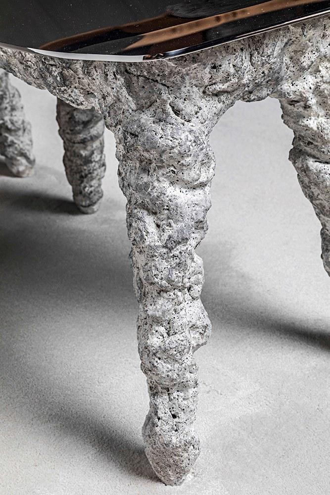 HESSENTIA | Cornelio Cappellini Низкий табурет из бетона и металла Blade Santreyd sun-id-1407376 - Вид №1