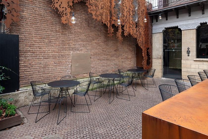 iSimar Стул с подлокотниками, штабелируемый на стальных салазках Bolonia 7207 - Вид №30