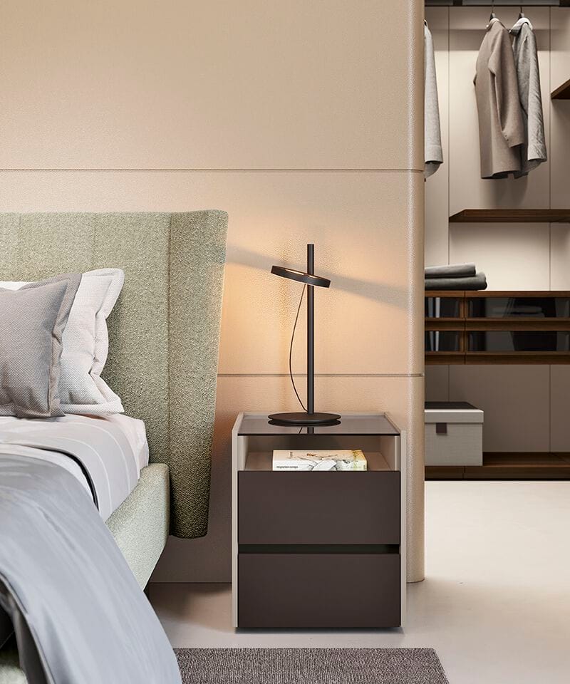 Двуспальная кровать из ткани с мягким изголовьем Febal Casa ALLURE ARCH-00022527 - Вид №1