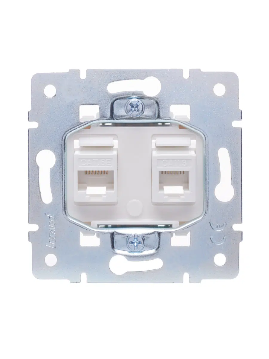 VESNA Розетка компьютер+телефон жемчужный LEZARD 742-3088-143 - Вид №4