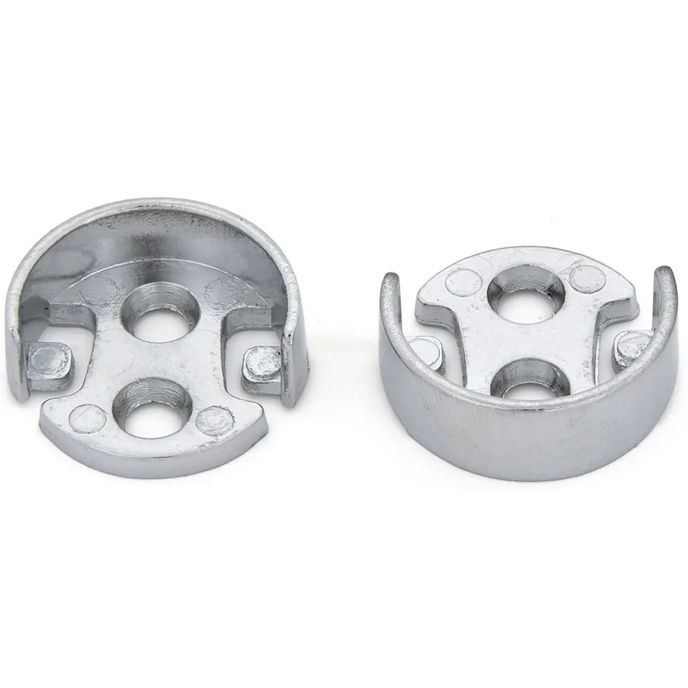 Держатель для трубы 25 мм алюминий цвет хром 2 шт. 82610834 STLM-2068831 PALLADIUM  - Вид №1