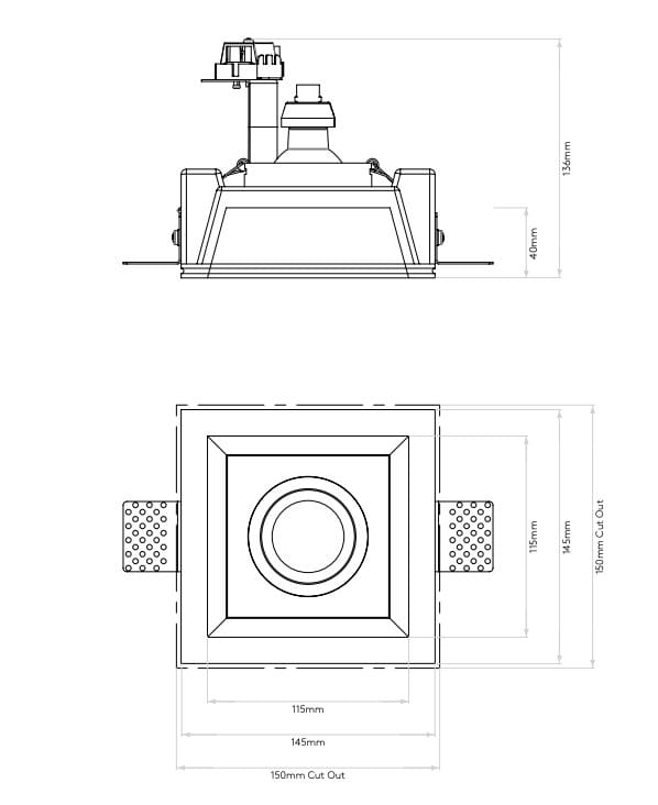 Регулируемый светодиодный потолочный светильник из гипса Astro Lighting Blanco ARCH-00075013 - Вид №4