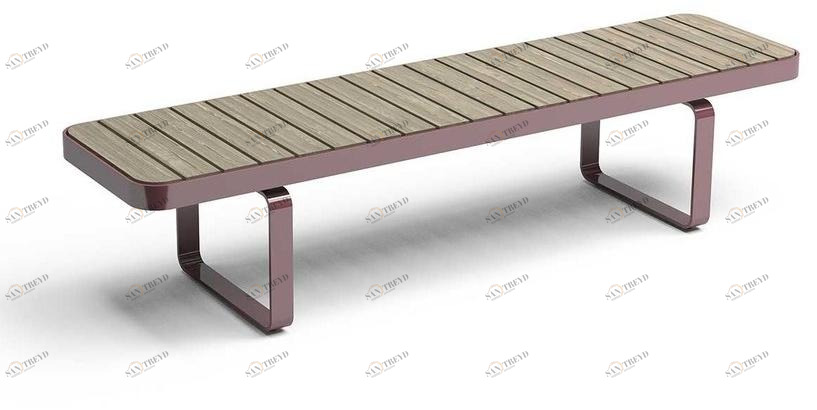 VESTRE Скамья из стали и дерева без спинки Forum sun-id-1407772