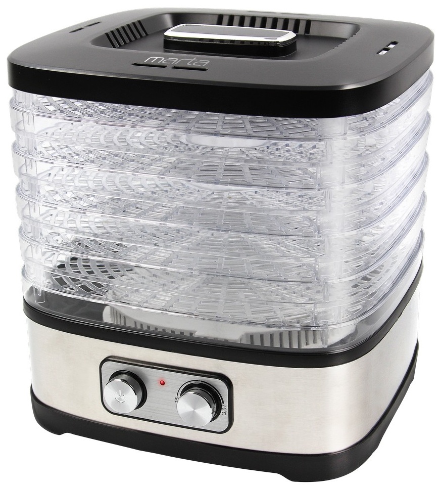 8192075 Сушилка для овощей и фруктов MARTA MT-1958 черный STDN-0145693 - Вид №1