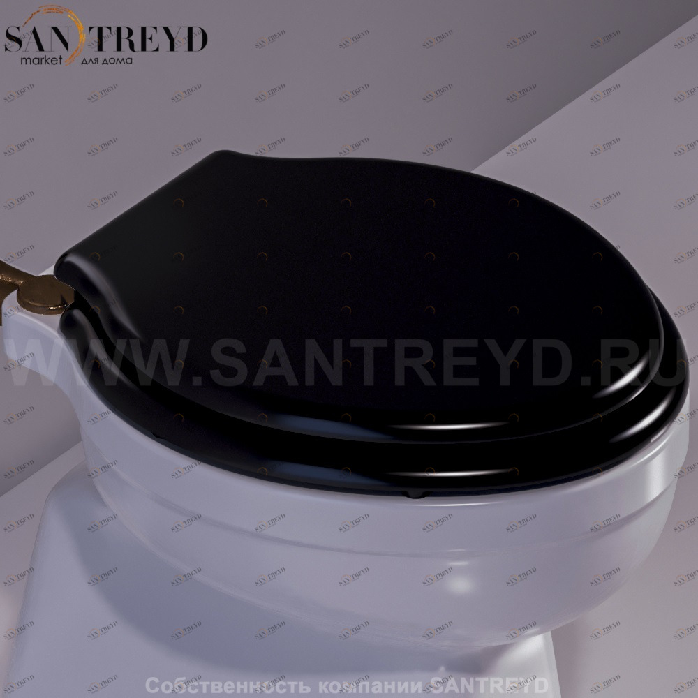 LO003D02NEROBR Крышка сиденье для унитаза Simas Londra
