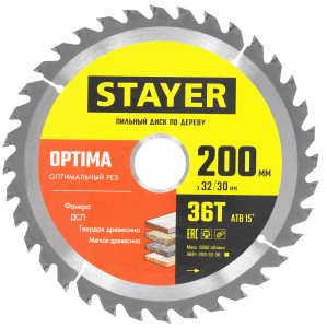 Диск пильный STAYER 3681-200-32-36_z01 9107335