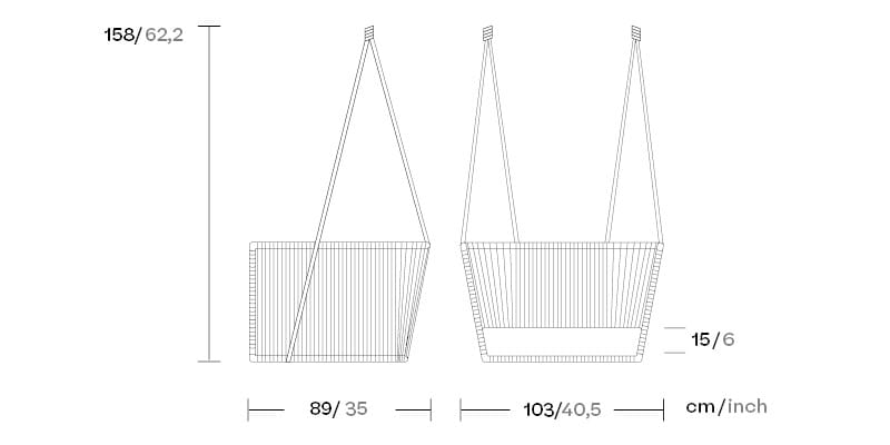 Подвесное сиденье на 1 место Kettal укус ARCH-00146653 - Вид №3
