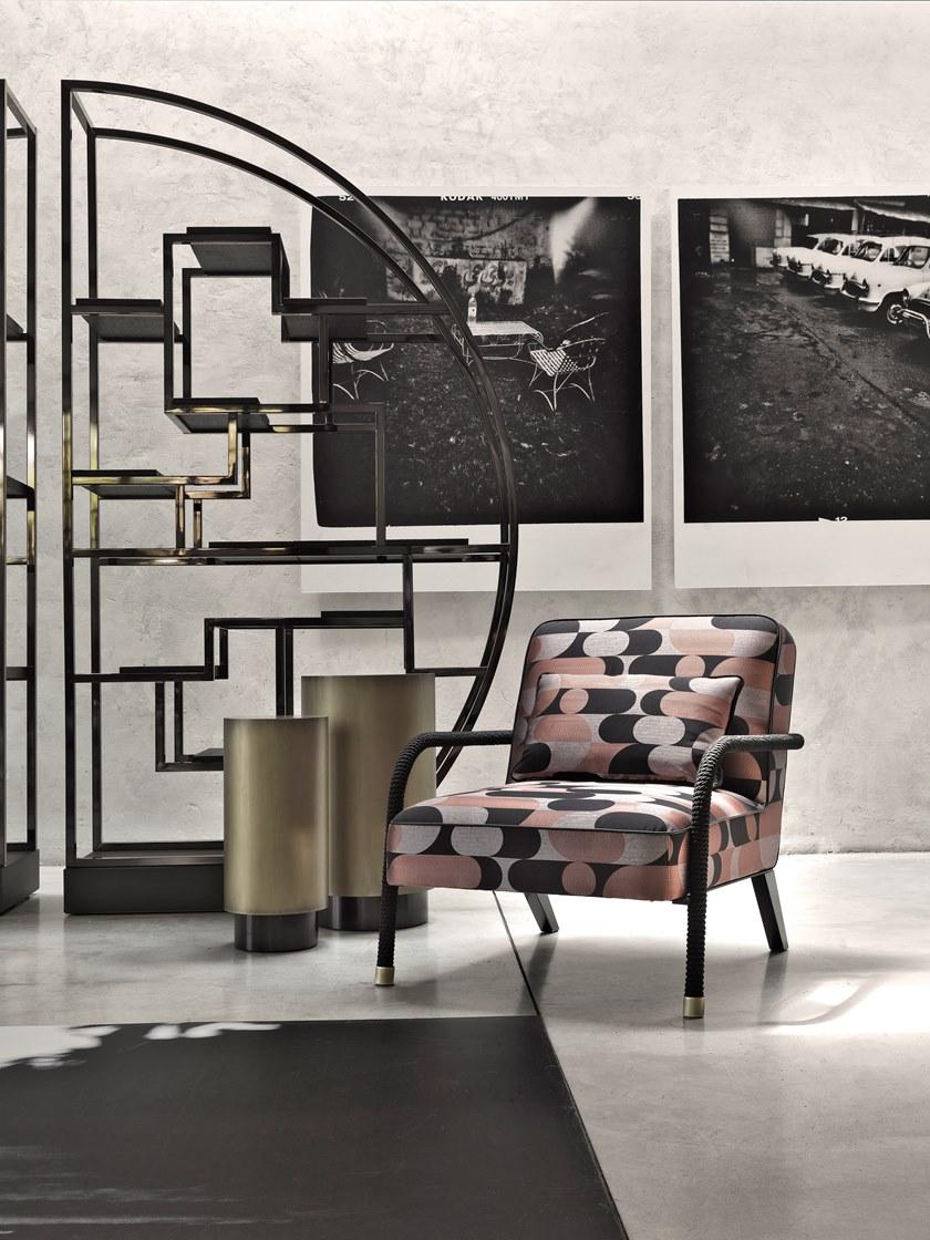 Gianfranco Ferré Home Двусторонний книжный шкаф открытый из латуни sun-id-1379840 - Вид №6