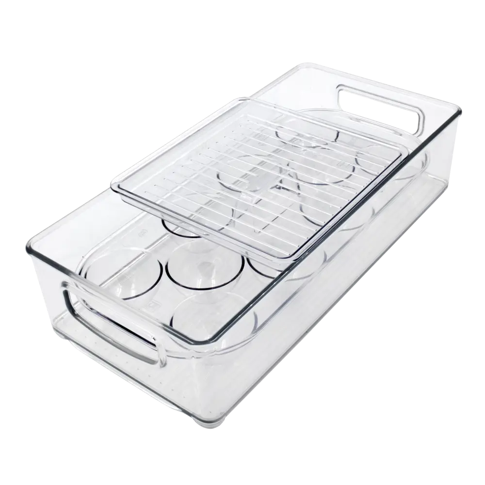 Контейнер для пищевых продуктов KONSENSA 15.2x15.2x1.5 см пластик прозрачный STLM-2035343 - Вид №2