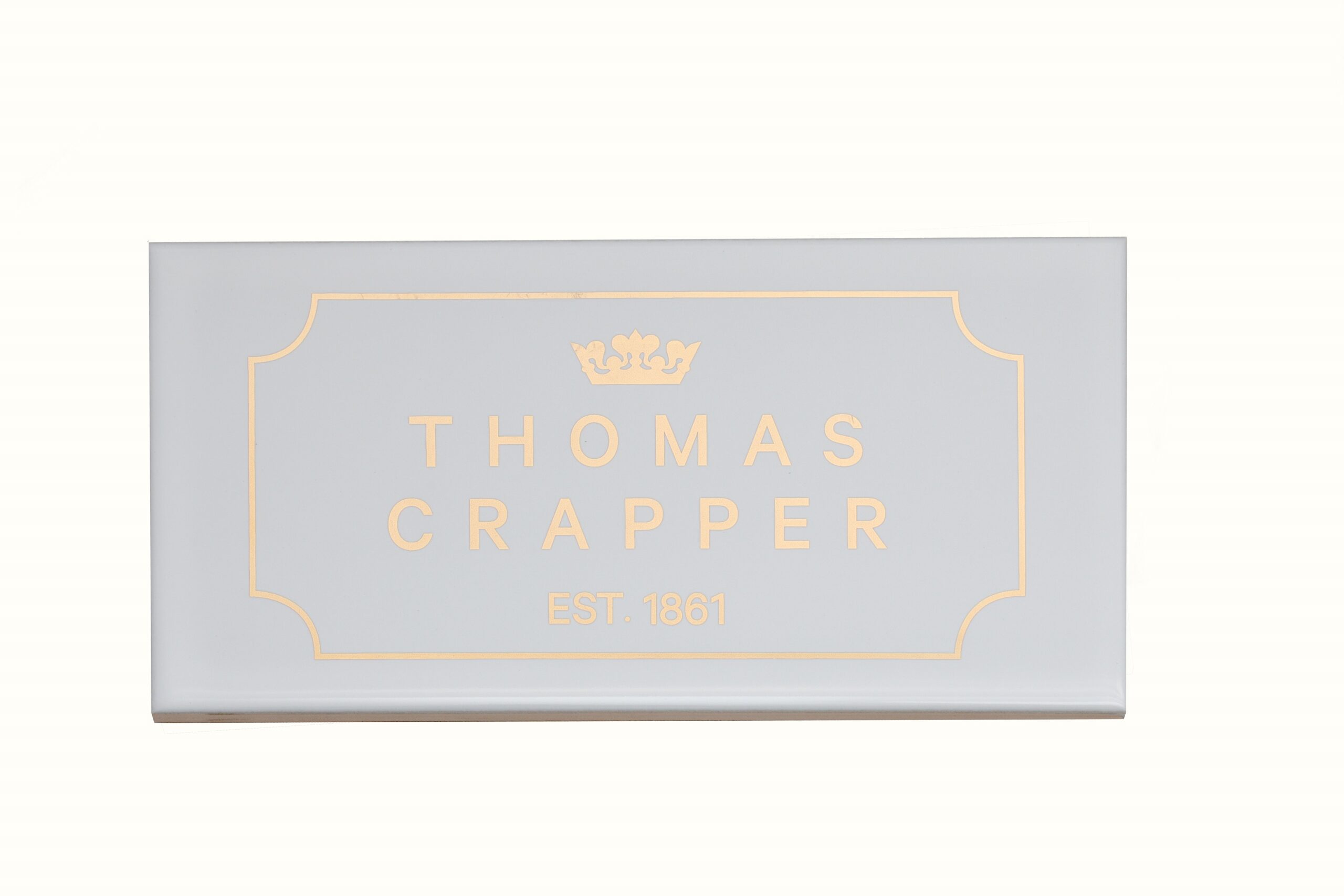 TCTINWH Плитка с декоративным логотипом Thomas Crapper Albus White Thomas Crapper  - Вид №1