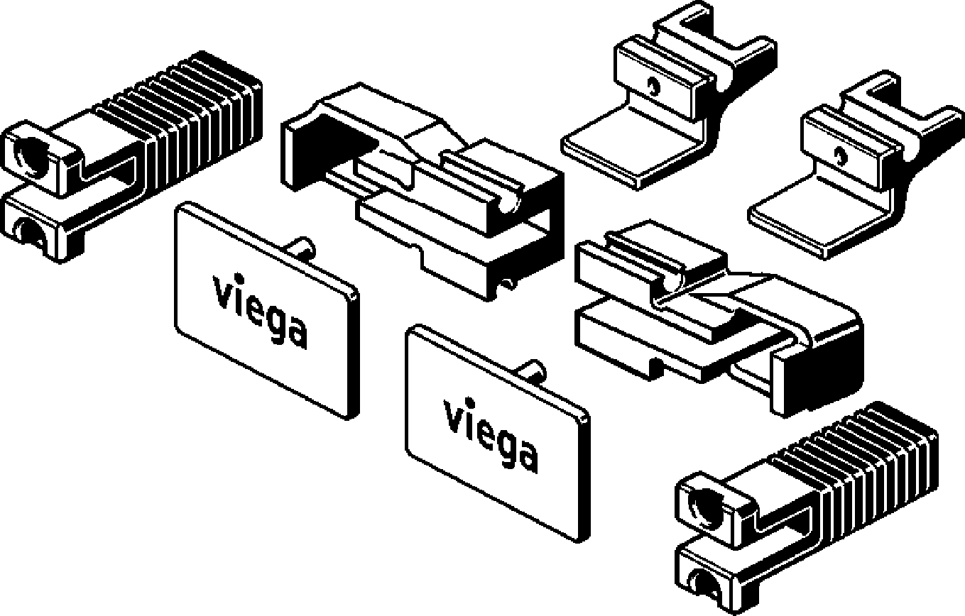 Viega Комплект принадлежностей для душевого лотка Advantix Vario 4967.86 (736606) 736 606 - Вид №1