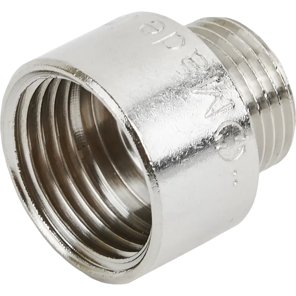 Переходник STOUT 1/2"×3/8" для водопровода из никелированной латуни 82238913 STLM-0803497