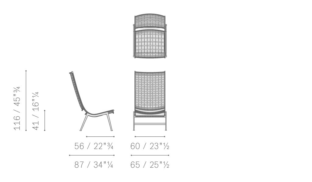 Веревочный садовый стул Poltrona Frau Boundless Living Outdoor Collections ARCH-00067062 - Вид №7