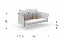 Talenti Садовый диван из текстиля со съемным чехлом Milo Mlotxdiv2p - Вид №3