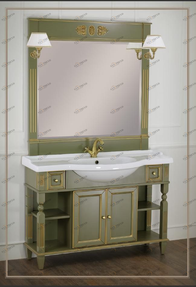 Комплект мебели MIGLIORE Kantri 120 см эмаль оливковая с патиной sun-id-685522