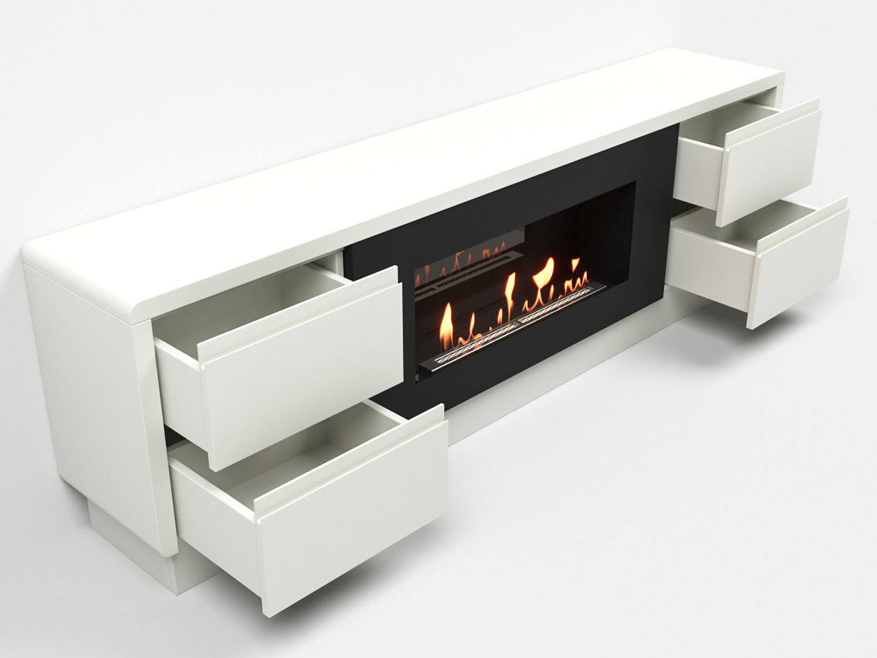 9101969 Биокамин с тумбой Firelight BFP/P-1700 lux черный STDN-0023196 - Вид №2