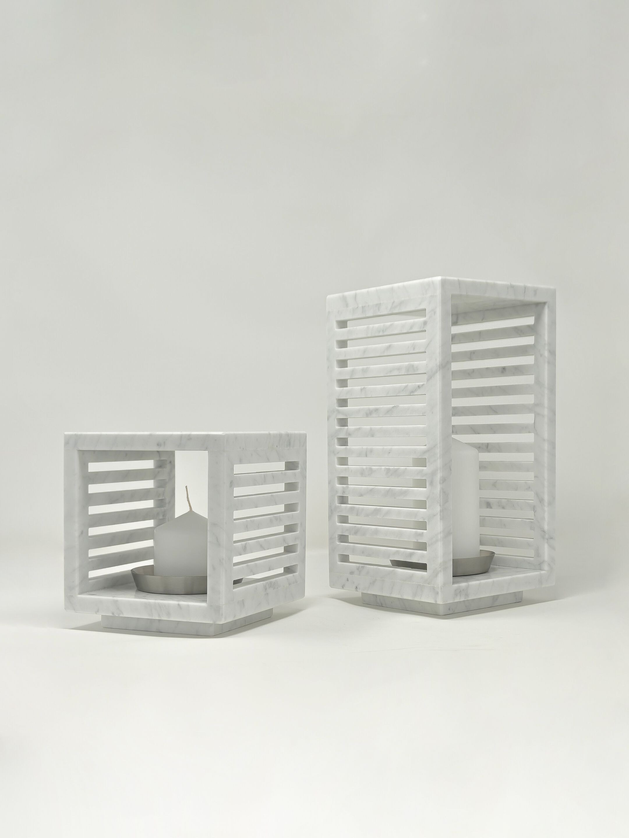 Каррарский мраморный фонарь / подсвечник Pistore Marmi Bruna Rapisarda Design X Pistore Marmi ARCH-00022988 - Вид №6