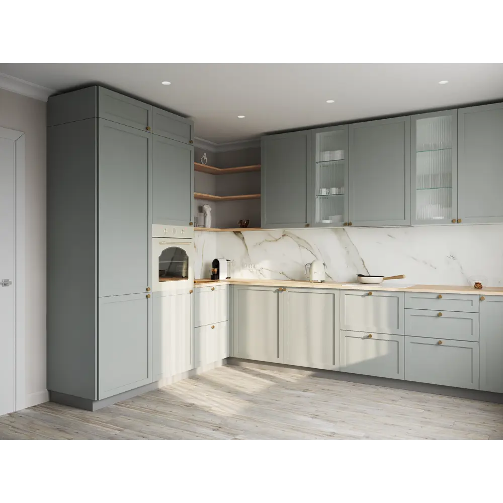 Карниз кухонный Кинель Konsensa серо-зеленый 220 см для элегантного интерьера 89398723 STLM-1578220 - Вид №4