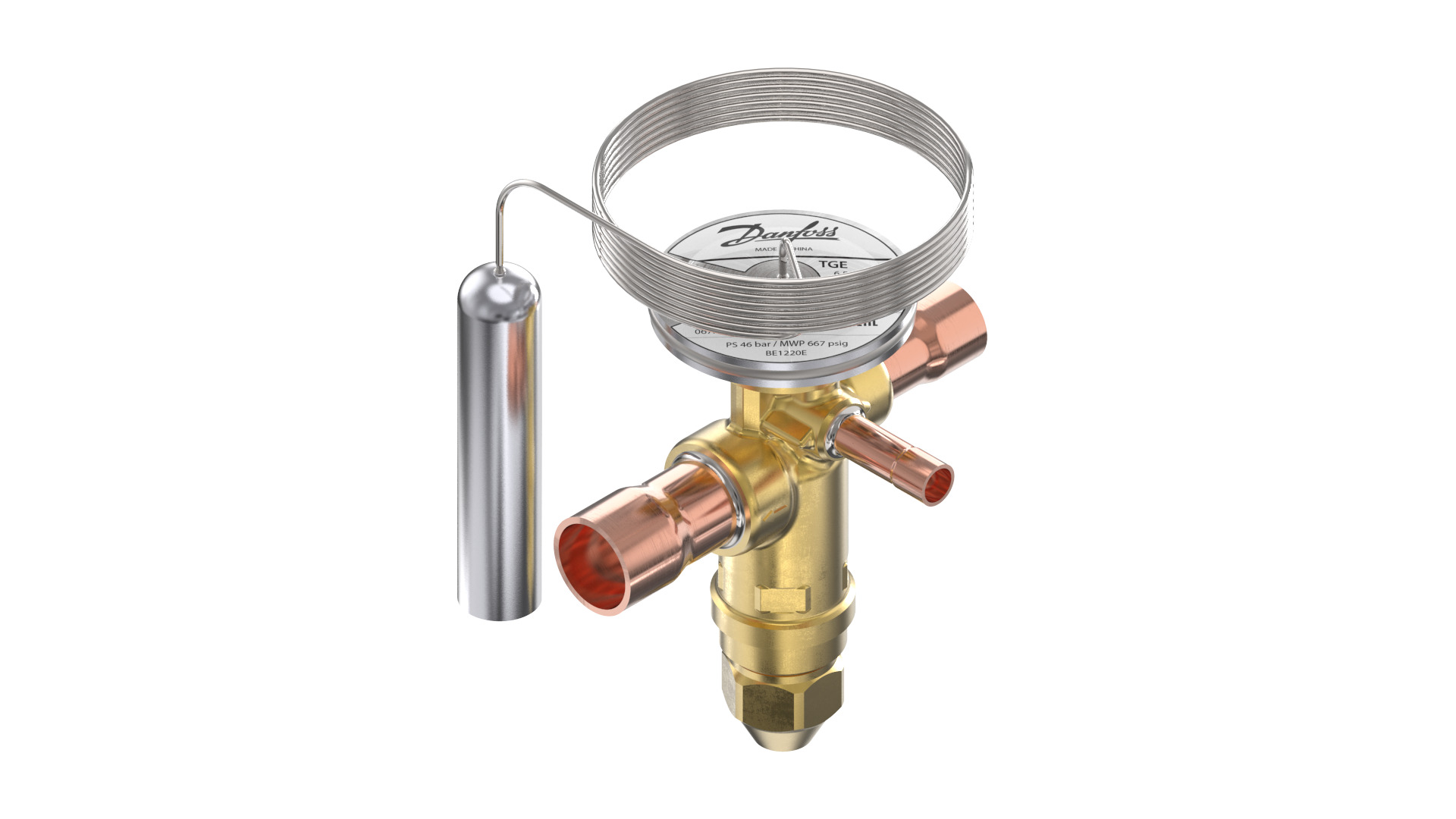 Danfoss TGE — Клапаны терморегулирующие со встроенными клапанными узлами TGE 10-4 Клапан терморегулирующий 067N4152  - Вид №1