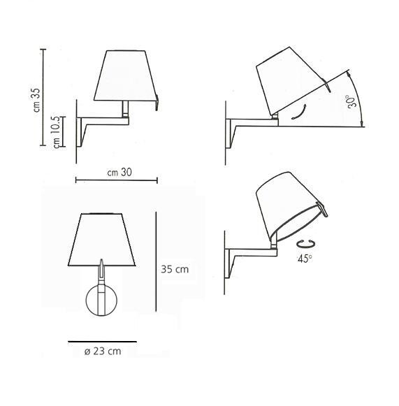 Artemide Melampo parete 0721010A бра 59071 - Вид №6