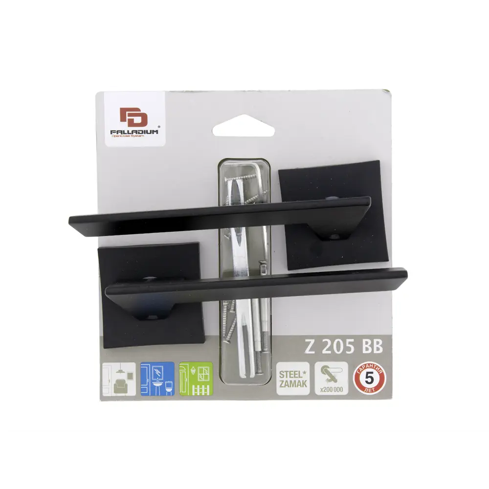 Дверные ручки Palladium Z 205 BB, цвет черный 83426358 STLM-2125392  - Вид №2