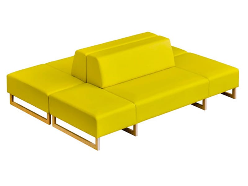 Модульная кожаная скамья SANCAL ARCH-00079088