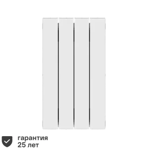 Радиатор секционный Rifar Supremo S50004RAL1015 500/90 4 секции боковое подключение биметалл бежевый 82560843 STLM-2068724