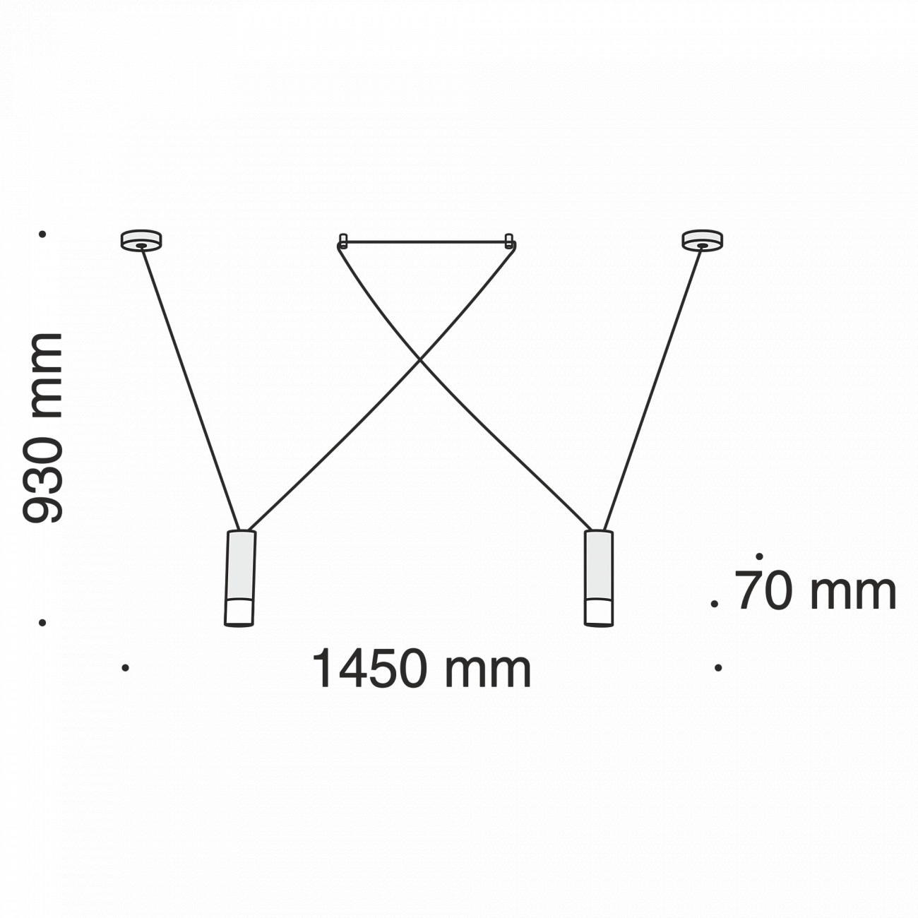 Светильник потолочный светодиодный на 2 лампы белый Davida MOD035PL-02W TECHNICAL TECHNICAL 00-3957063 Белый  - Вид №2