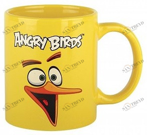 Кружка Angry Birds Movie Yellow 340 мл КОРАЛЛ ANGRY BIRDS MOVIE 029603 Желтый;белый 