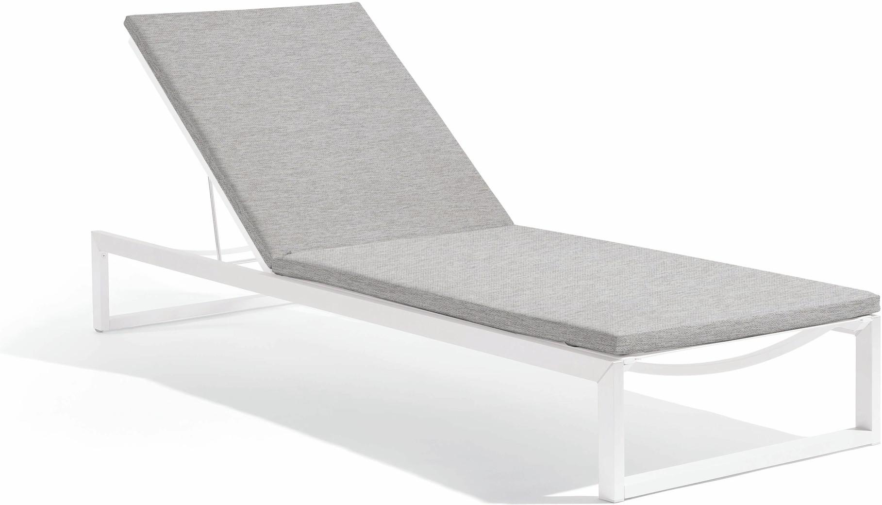 MNST76 Лежак белый лотос смоки Manutti Liner