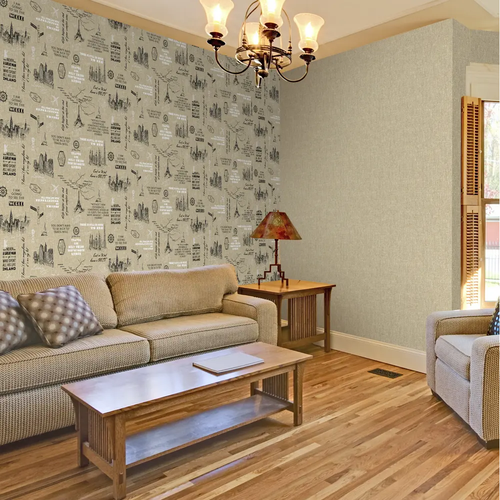 Обои флизелиновые Victoria Stenova Discovery бежевые 1.06 м 984072 STLM-2104004 - Вид №4