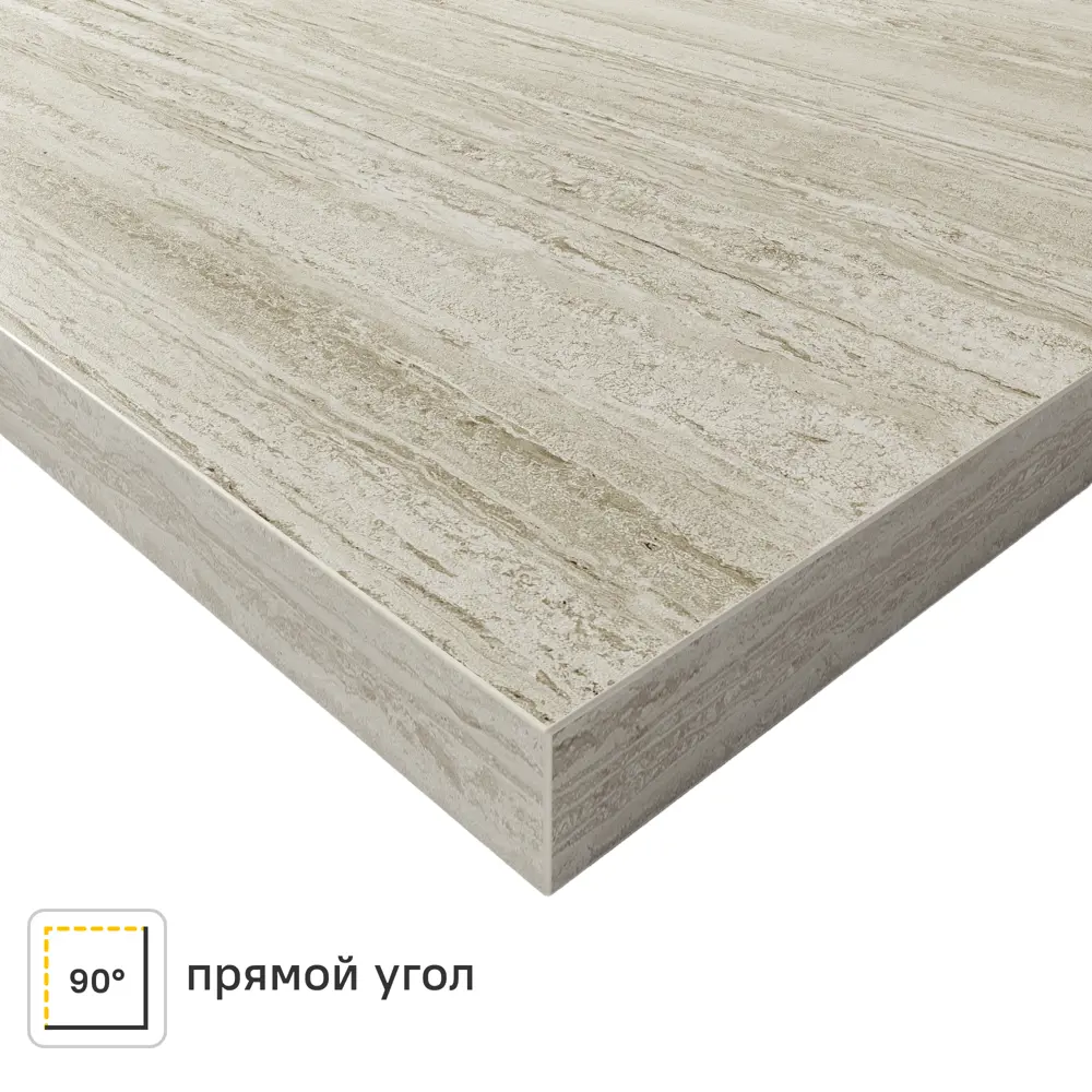 Кухонная столешница Slotex Россонь 120x80x3.8 см ДСП цвет коричневый ДСП Прямой угол STLM-2179703