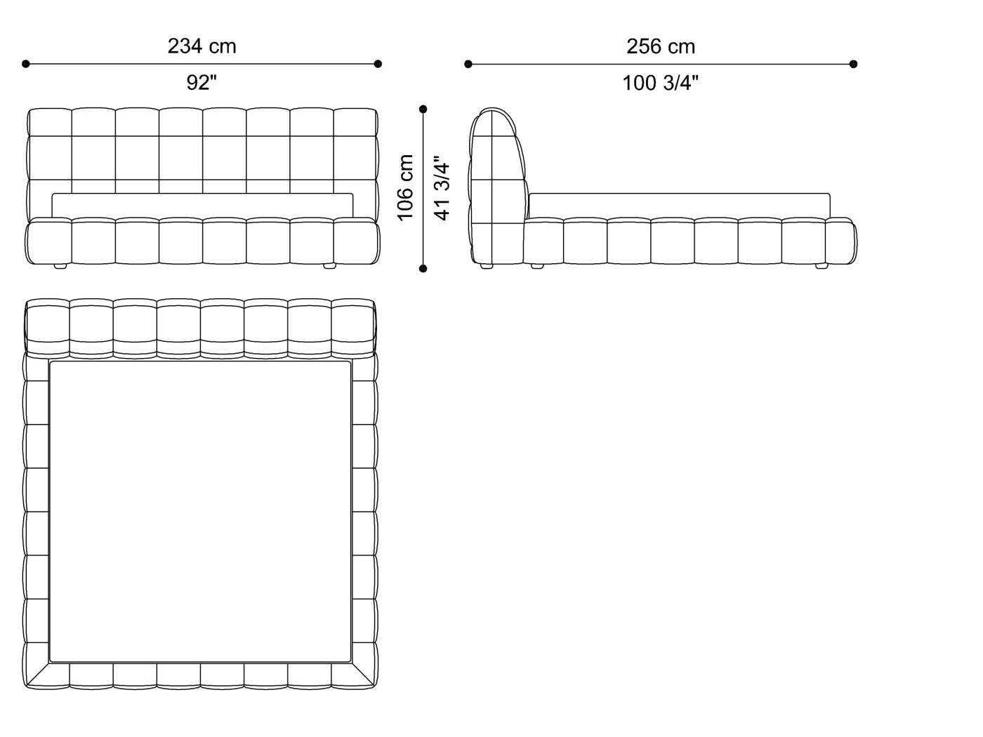 Двуспальная мягкая кровать из ткани ETRO Home Interiors Quiltana ARCH-00024177 - Вид №3