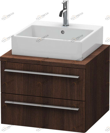 XL541505353 Тумбочка для консоли X-Large #XL5415 600 x 548 мм Каштан темный, декор Duravit