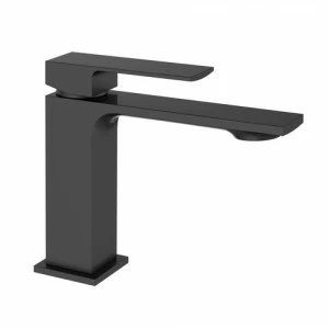 Orange Lutz M04-021b однозахватный смеситель для раковины без донного клапана. Цвет: чёрный черный