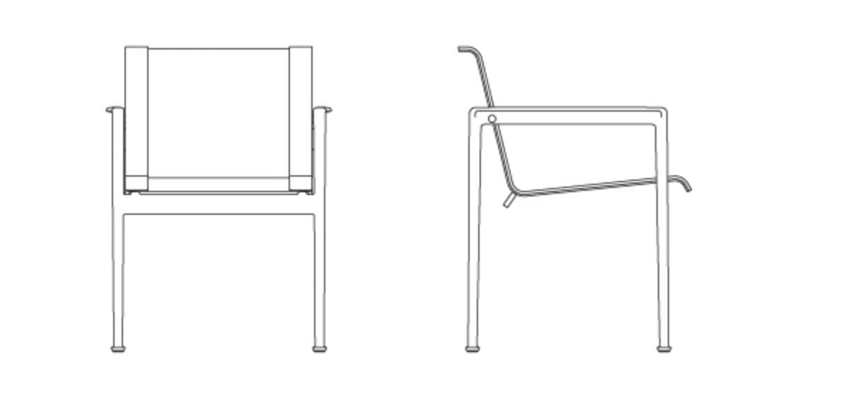 Сетчатый садовый стул с подлокотниками Knoll 1966 ARCH-00130586 - Вид №7