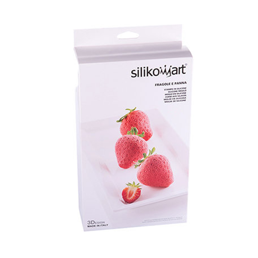26.267.13.0065 Форма для приготовления пирожных fragole e panna силиконовая Silikomart  - Вид №8