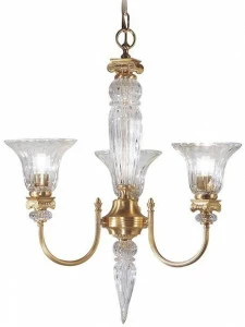 Possoni Illuminazione Атласная люстра из чистого золота с хрусталем Natascia 27077/3