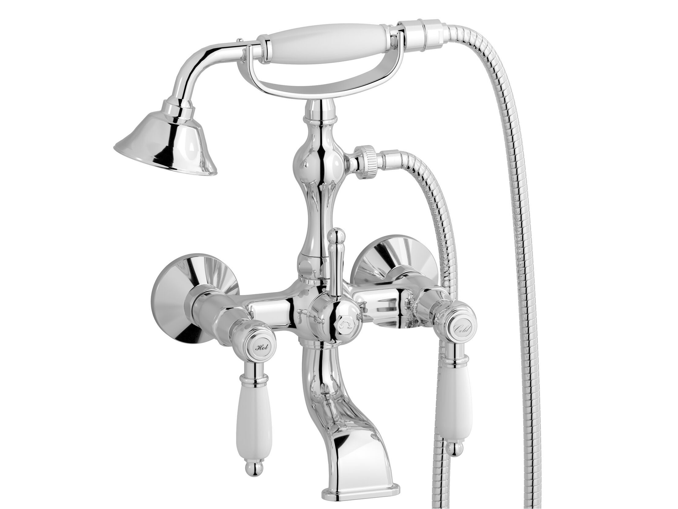 Наружный настенный смеситель для ванны с ручным душем IB Hermes + Hermes Elle ARCH-00034550