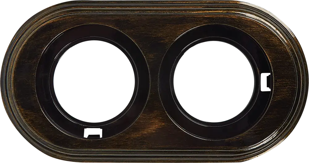 Рамка Electraline для розеток и выключателей в бронзовом глянце 84229520