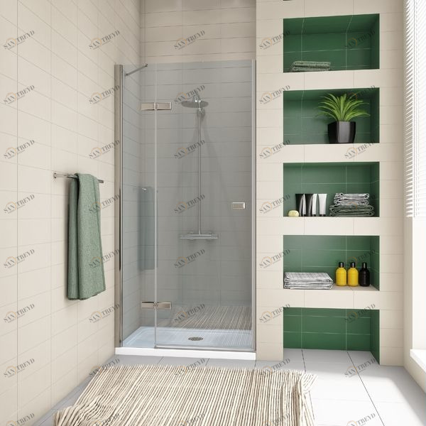 Душевая дверь в нишу 90x200 GK-862AP стекло прозрачное 6 мм GUTEWETTER TREND DOOR 90X200GK862AP