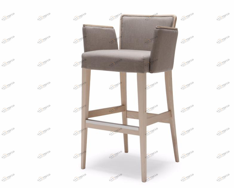 Origins 1971 Табурет высокий обитый тканью с подлокотниками Nob sun-id-1400842