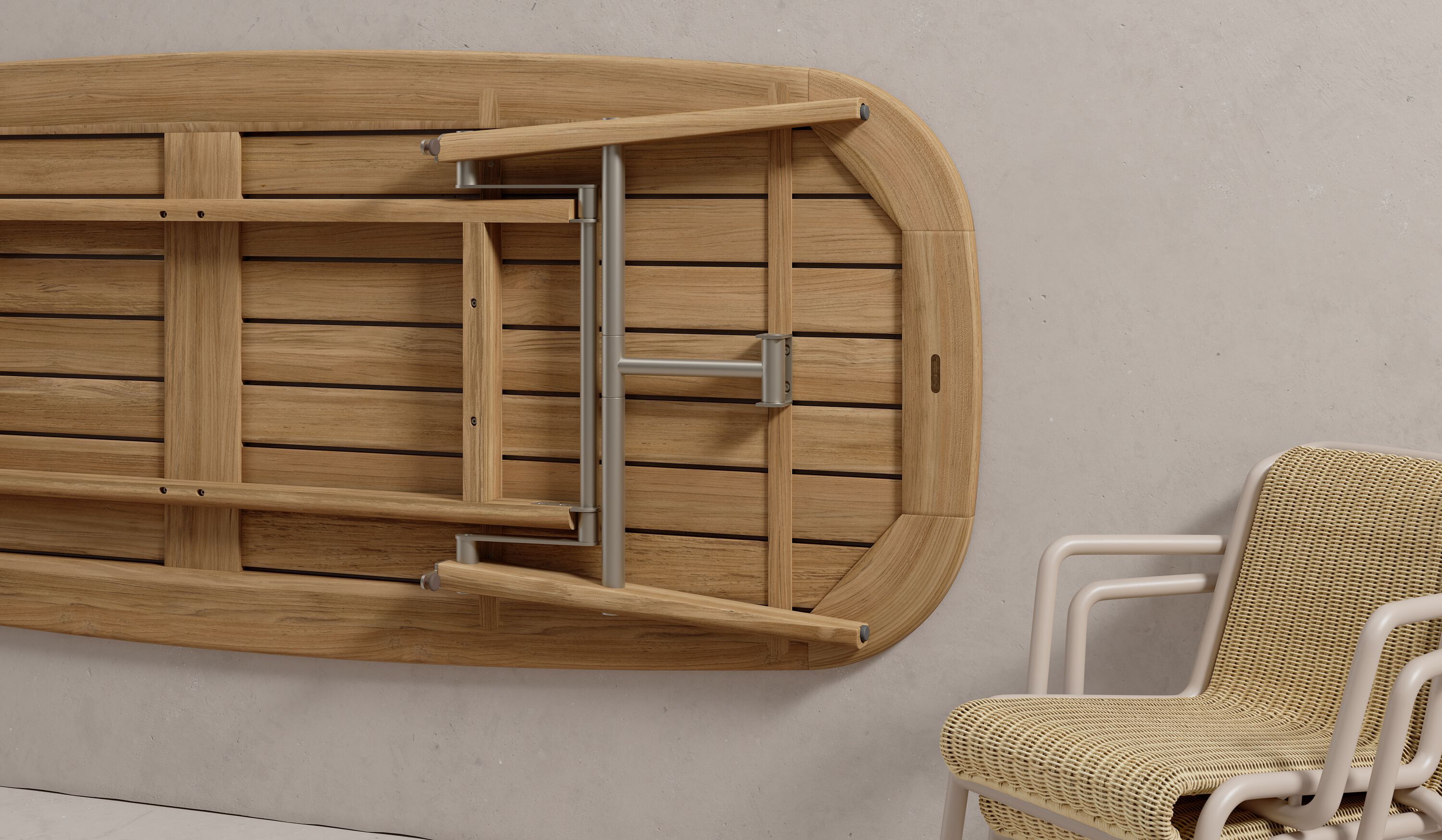 Садовый стул из ротанга и алюминия Kettal Eolias ARCH-00038245 - Вид №4