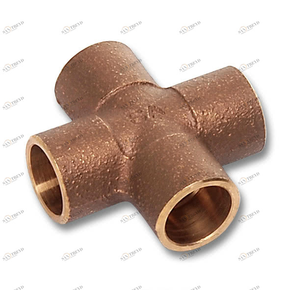 1418015 SANHA 4180 крестовина ВП, бронза  15 мм 