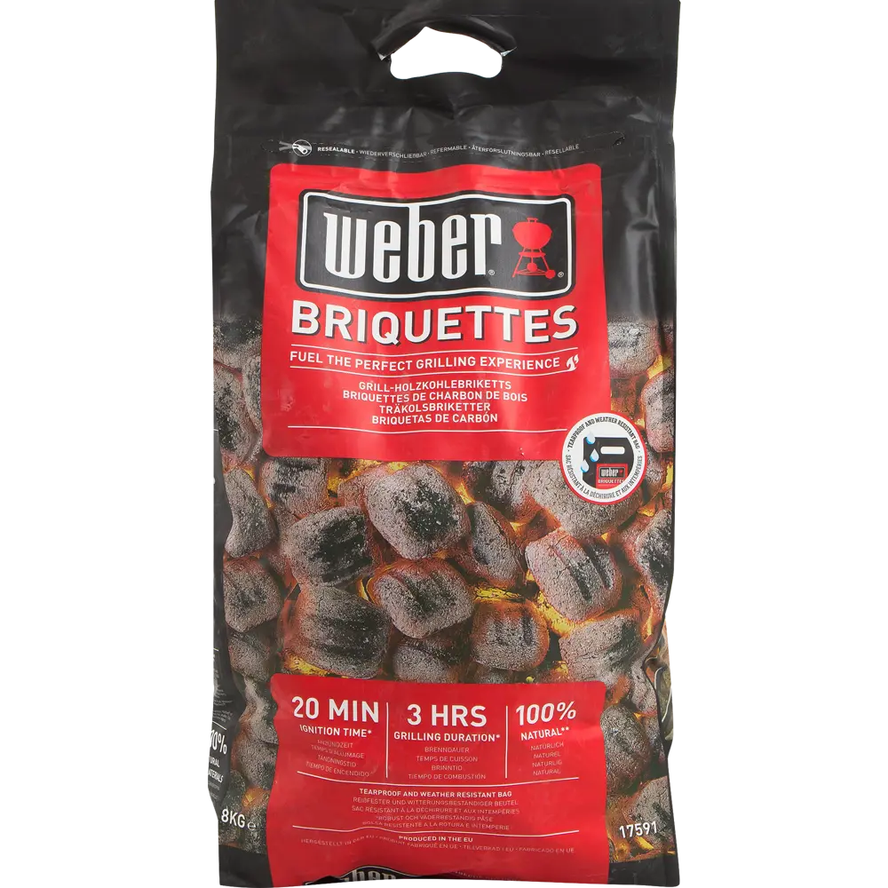 Брикеты топливные Weber уголь 8 кг 82270731 STLM-2004851 