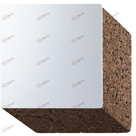 BlackCork Квадратное пробковое зеркало с настенной рамой Exo sun-id-1515897